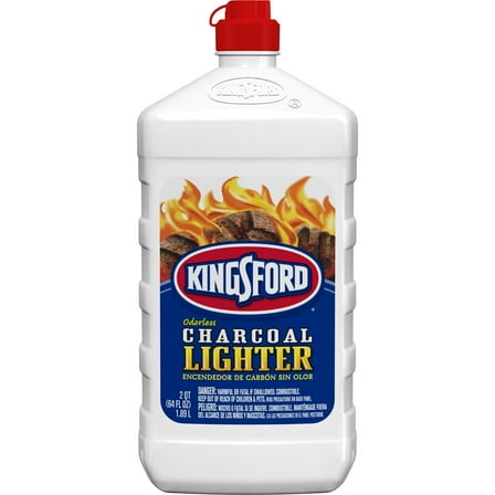 Kingsford Odorless Charcoal Lighter Fluid Bottle, Lighter Fluid for BBQ Charcoal - 64 Fluid Ounces