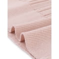 thumbnail image 5 of INSPIRE CHIC Women's V Neck Button Down 3/4 Sleeve Lightweight Solid Knitted Cardigan Sweater M Pink, 5 of 5