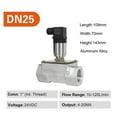 thumbnail image 2 of Liquid Turbine Flow Meter 4-20mA Flow Transmitter Pulse Output Water Diesel Chemical Oil Sensor Aluminum Alloy Fuel Meter, 2 of 7