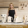 thumbnail image 2 of SUSTEAS Toaster 4 Slice Wide Slot, Stainless Steel Bread Bagel Toasters, Retro Long Slot Tostadora for Defrost, Reheat, Removable Crumb Tray, 1500W,, 2 of 7