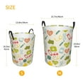 thumbnail image 5 of Kll Medical Icons Waterproof Foldable Laundry Hamper Bucket With Handles For Storage Bin,Kids Room,Home Organizer (Medium), 5 of 8