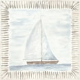 thumbnail image 2 of Shamp, Cindy 26x26 Gold Ornate Wood Framed with Double Matting Museum Art Print Titled - Sailboat IV, 2 of 4