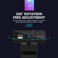 thumbnail image 6 of Webcam for PC/Laptop, 1080P Webcam, Adjustable FOV, Zoom, Software Control & Privacy Cover, USB HD Computer Web Camera,Plug and Play, 6 of 9
