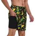 thumbnail image 2 of Haiem Happy St. Patrick's Day Pattern Mens Swim Trunks with Compression Liner 2 in 1 Swimming Shorts Stretch Swimwear Quick Dry,Board Shorts-Small, 2 of 6