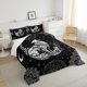 thumbnail image 4 of Lobo Animales Salvajes Planta juego de cama para Niños Niñas,Constelación Starry Sky, 4 of 7