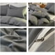 thumbnail image 5 of Set de ropa de cama tamaño queen, tela lavada de poliéster | Juego de edredón suave de 4 piezas | Funda de colcha moderna transpirable de doble cara, sábanas, fundas de almohada | Cuidado fácil, 5 of 6