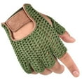 thumbnail image 6 of 2pack Durability Men's Mittens Half Finger Wools Leather Gloves Outdoor Sports for Gym, Motorcycle Cycling, and Outdoors, 6 of 8