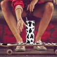 thumbnail image 2 of 20 oz Stainless Steel Tumbler with Lid and Straw - Insulated Cow Print Thermal Cup - Slim Design Cow Themed Decor - Gift for Women, Birthday Present, 2 of 6