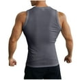 thumbnail image 5 of Bzhegqhd Men's Tank Solid Color Outdoor Fitness Sports Fine Strip Breathable Tank, 5 of 5