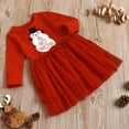 thumbnail image 4 of AURIGATE Baby Girl Clothes Skirt Toddler Baby Girls Christmas Snowman Tulle Princess Bubble Skirt Dress Outfits, 4 of 5