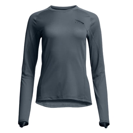 Sitka Gear Women's Core Lightweight Crew Long Sleeve Shirt, Storm, X-Large, Hiking Shirt (10076-SM-XL)