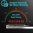 thumbnail image 4 of Wireless Men Quick Beard Straightener Hair Style Comb Lcd Multifunctional Cordless Usb Charging Straightening Brush, 4 of 5
