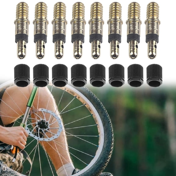SPRING PARK 8Pcs/Set Presta Valve Core Bike Replacement Brass Tubeless Core for Tubeless Road MTB Bike