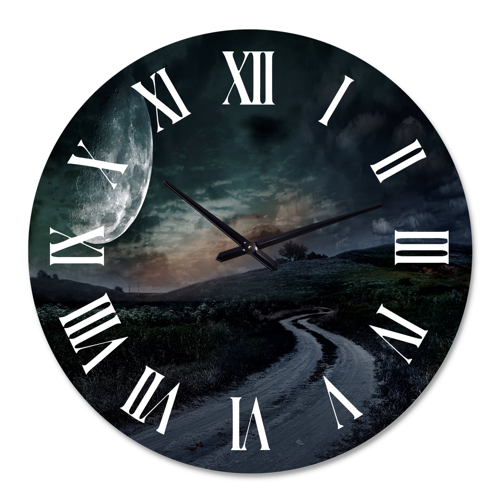 Designart 1 in Quartz Coastal Wall Clock