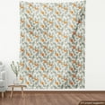 thumbnail image 3 of Ambesonne Fox Fabric by the Yard Upholstery, Doodle Style Forest Design, 2 Yards, Orange White, 3 of 4