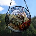 thumbnail image 2 of Bobcat Ornament Christmas 2025, Bobcat Stained Glass Window Hanging – Artistic Handmade Glass Ornament, Perfect for Nature Lovers, 2 of 5