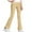 Beige, variant on CheerKidz Children Flared Pants Long Length Ribbed Knit Bottoms Stylish Comfortable Trousers for Kids Girls High Waist Elastic Waist Casual All Season Wear Solid Color Yoga Pants(Red,7-8 Years)