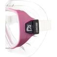 thumbnail image 4 of Máscara Cressi Onda de lente único, transparente con detalles rosa, para adultos, 4 of 6
