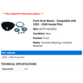 thumbnail image 2 of Front Strut Mount - Compatible with 2003 - 2008 Honda Pilot 2004 2005 2006 2007, 2 of 2