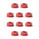thumbnail image 1 of Greeniant Bloqueo de bicicletas, ruedas delanteras y traseras, tuerca M8, repuesto de aleación de aluminio, tuercas de husillo, accesorio de Rojo 10piezas, 1 of 6