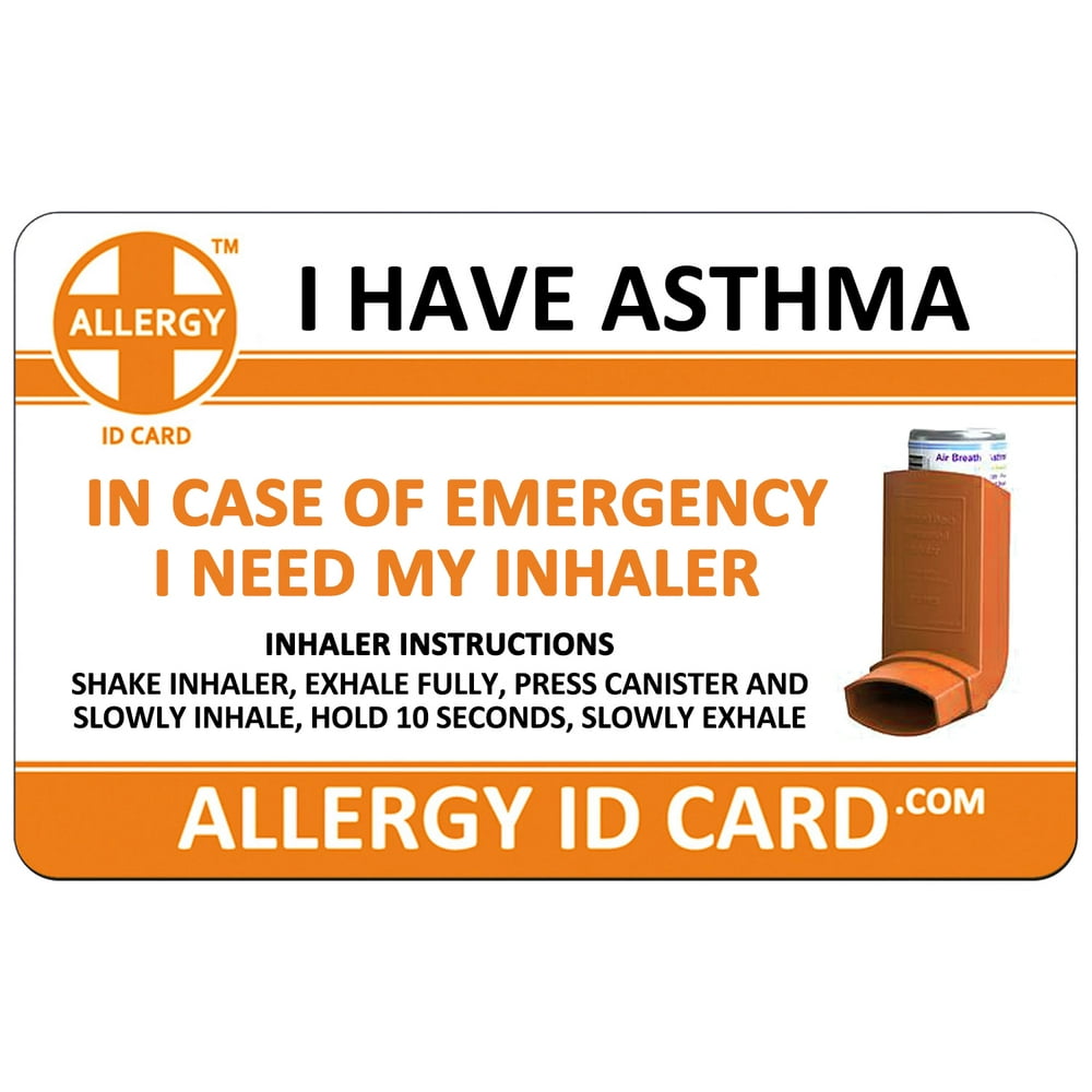 Allergy ID Card Asthma