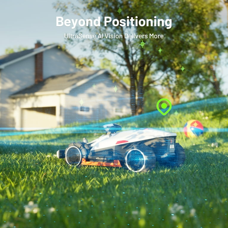 MAMMOTION LUBA 2 AWD 3000HX Robotic Lawn Mower, Climbs 80% Slopes