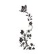 thumbnail image 3 of Black Vine and Butterfly Removable Wall Decal PVC Sticker for Fridge, Window, or Wall Self Adhesive, Easy to Apply, Reusable, No Residue, 3 of 5