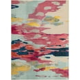 thumbnail image 3 of Unique Loom Estrella Collection Area Rug - Laurnell (9' x 12' Rectangle Pink/Orange), 3 of 7