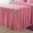 thumbnail image 6 of JML Ruffle skirt Bedspread Twin Size 3 Piece,Soft Microfiber Bed Skirt Coverlet 30" Long Drop, 6 of 6
