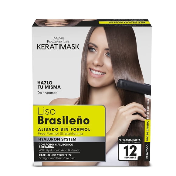 Kit de Alisado Capilar Be Natural PLACENTA LIFE KERATIMASK