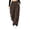 Coffee, variant on Women's Waterproof Hiking Pants Wide Leg Cargo Parachute Trousers with Zipper Pockets Drawstring Elastic Waist Outdoor Athletic Baggy Streetwear Yellow XXL