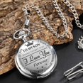 thumbnail image 4 of Engraved Pocket Watch To Son I Love You Gifts From A Mom Dad Birthday Christmas Gift Fob Watches Chains, 4 of 5