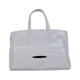thumbnail image 2 of Pierre Cardin PC 1311 BIANCO Made in Italy Leather White Zip Structured Tote, 2 of 3