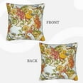 thumbnail image 3 of Bingfone Ducks And Flowers Linen Throw Pillow Covers Cushion Case Pocket Button Vintage Farmhouse Pillowcase For Sofa Couch Bed 20"X20", 3 of 9