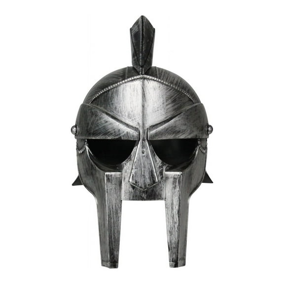 Adult's Deluxe Silver Spartan Helmet Costume Accessory