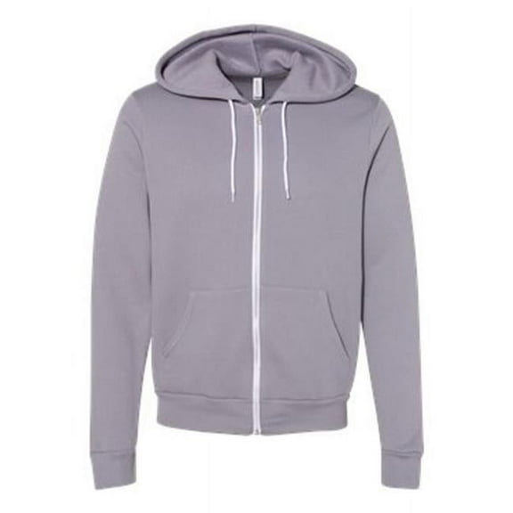 Unisex Sponge Fleece Full-Zip Hoodie, Storm - Small
