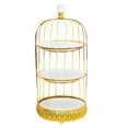 thumbnail image 4 of Tongina Bird Cage Cake Dessert Stand Cupcake Stand Ornament Food Rack Portable Holder Candy Plate for Birthday, Party Afternoon Decor three layer, 4 of 8