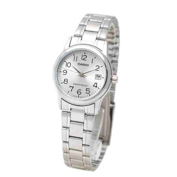 Casio Women’s Silver Date Watch - LTP-V002D-7BUDF
