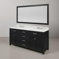 thumbnail image 3 of Water Creation Madison 72" Wood Double Bathroom Vanity in Espresso/Chrome, 3 of 8