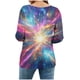 thumbnail image 5 of Tejiojio Womens Summer Crew Neck Casual T Shirt 3/ Length Sleeve Blouses Tops Athletic T-Shirt for Women Graphic S-3XL, 5 of 7