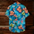 thumbnail image 5 of Kakii Hawaiian Shirt for Men Short Sleeves Tropical Printed Casual Button Down Summer Beach Floral Shirts, 5 of 9