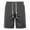 Black, variant on Zpanxa Workout Shorts Men, Mens Running Shorts, Cotton And Summer Elastic Drawstring Lace-up Solid Color Sports Pocket Shorts Gray XL
