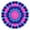 Colorful Tie Dye, variant on Colorful Tie Dye Mandala Pattern Round Fitted Tablecloth with Elastic Edge,Dining Table Cover Waterproof,Outdoor Round Tablecloth for Camping,Dining,Indoor and Outdoor