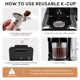 thumbnail image 4 of Joefnel K Cups Cápsulas de café reutilizables para cafetera Ninja Dual Brew, filtros accesorios de café compatibles con Ninja CFP201 CFP301 Dual Brew Pro Machine (1 paquete), 4 of 5
