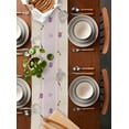 thumbnail image 4 of Boanket Spring Floral Tulip Table Runner - 72 Inch Long, Kitchen Dining Table Runner Dresser Scarves, Lavender Jasmine Vase Farmhouse Home Decor for Coffee Table Wedding Party Banquet, 4 of 8