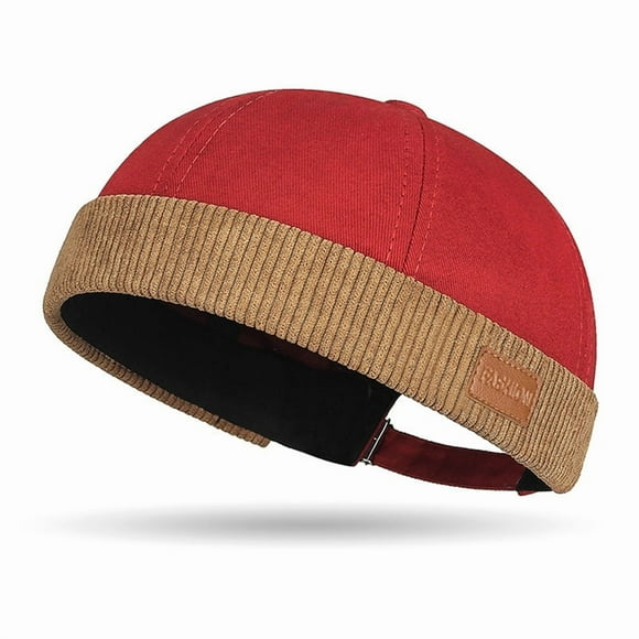 Dome Melon Cap Men Women Fashion Vintage Brimless Hat Hip Hop Landlord Hat Unisex Skullies Beanie Multicolor Docker Cap BY