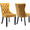 Gold, variant on LegaHome Dining Chairs Set of 2, Velvet Upholstered Dining Chair with Nailhead Trim&Solid Wood Legs, Button Padded Dining Chairs Set for Kitchen Dining Room Living Room, Beige