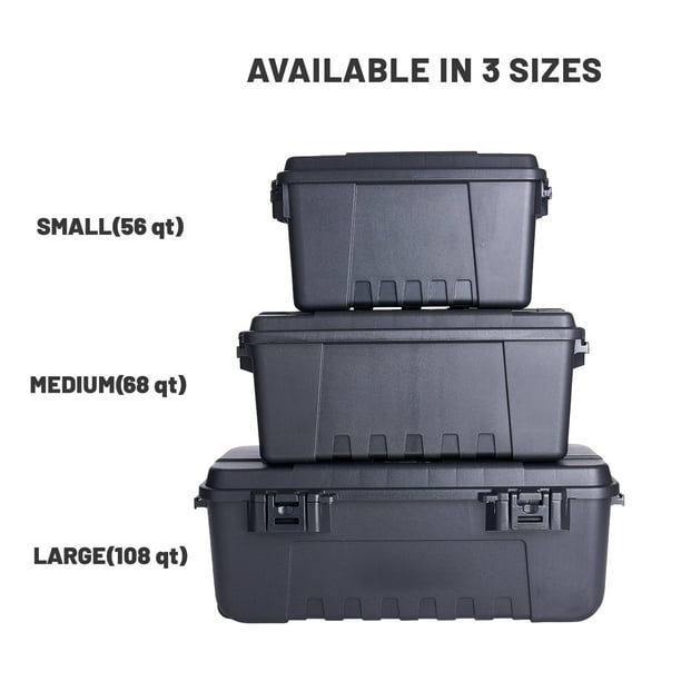 Plano Sportsman's Trunk, Charcoal, 27-Gallon Lockable