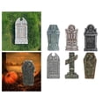 thumbnail image 3 of Decoraciones de Halloween Yuyangstore Lápida de Cementerio de Espuma 17', 3 of 8