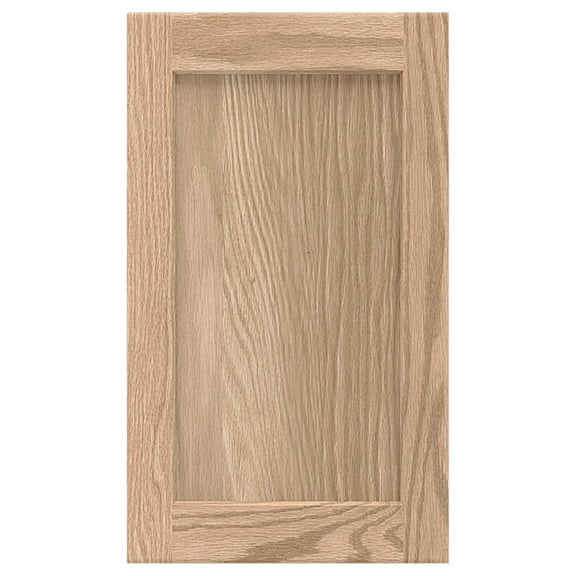 15.5W x 29H Unfinished Oak Kitchen Cabinet Door Replacement, Shaker